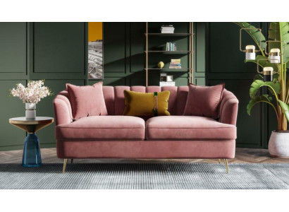 Velluto divano angolare Relax Sedile Design Divano Lounge Tessuto Divano a 3 Posti