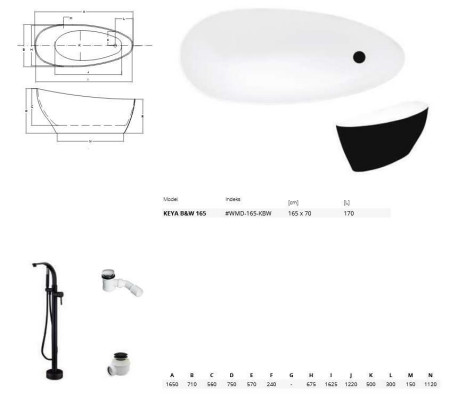 Vasche da bagno Ovale Design Vasca da bagno indipendente bagno moderno
