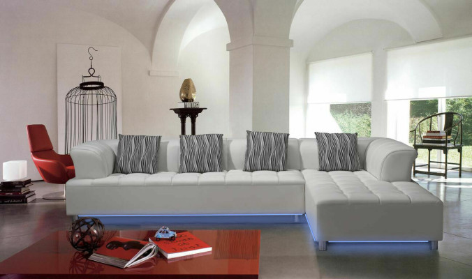 Design divano imbottito divano a isola soggiorno divano angolare imbottito divano a forma di L