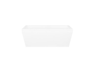 Vasca da bagno rettangolare design bianca per bagni moderni.