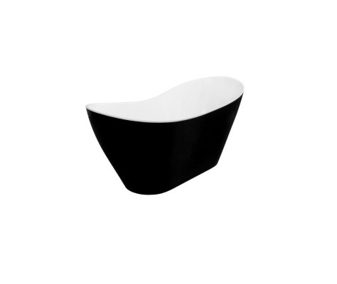 Vasca da bagno di design nera Vasca di lusso indipendente nera