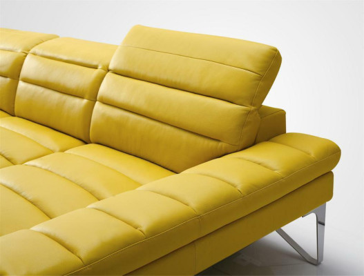 Designer divano multifunzione angolare in pelle imbottito, nuovo.