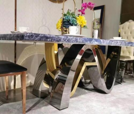 Sala da pranzo Colonne Tavoli Mobili italiani Ristorante Tavolo da pranzo Tavolo di lusso Nuovo