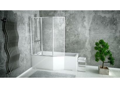 Vasca da bagno rettangolare bagno moderno bagno acrilico parete doccia.