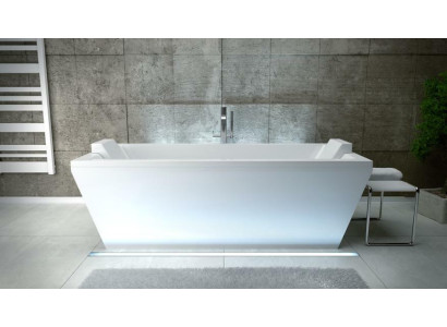 Vasca da bagno di lusso Vasca freestanding rettangolare Vasca da bagno per bagno