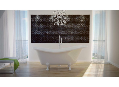 Vasca da bagno autoportante di design. Vasca moderna di lusso, nuova.