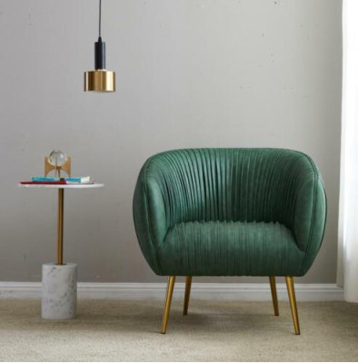 Soggiorno di lusso Nuova poltrona reclinabile in metallo Lounge Club con design imbottito.