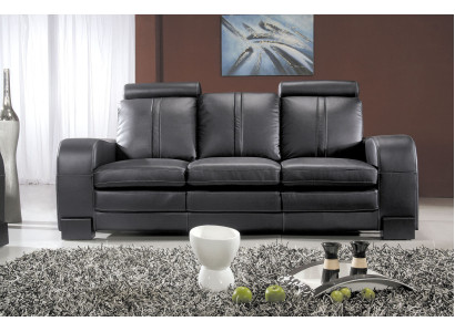 Divano a 3 posti (senza 2 + 1) Divano Couch Imbottito XXL Big Couchen Sofas in Pelle