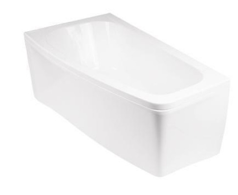 Bagno Rettangolare Vasche da bagno Angolare Vasca da bagno Bianca vasca da bagno ad angolo arrotondata Nuova