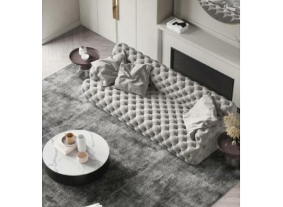 Divano in pelle 3 posti + 2 posti Chesterfield Lounge Design Sofà