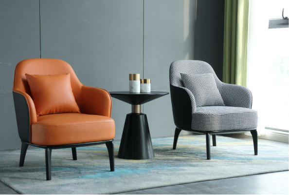 Divano a 1 posto Relax Lounge Club Poltrona design in pelle di lusso.