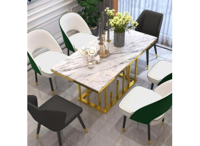 Tavolo da pranzo di lusso mobili da sala da pranzo arredamento tavolo design in metallo tavoli da pranzo.