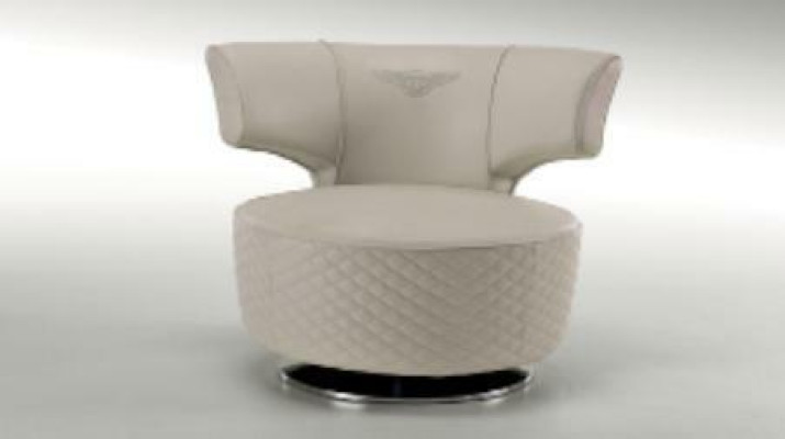 Poltrona Design Divano Sofa Sedile Pelle Lounge Club Imbottito Lusso Orecchie
