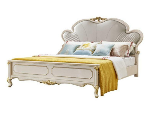 Mobili classici Letto di lusso Set 3 pezzi x2 Comodini Camera da letto in legno massello