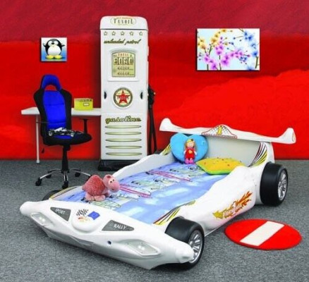 LETTO CON MATERASSO LETTO PER BAMBINI LETTO AUTO CAMERA DEI BAMBINI SCELTA DEL COLORE AUTO DA CORSA