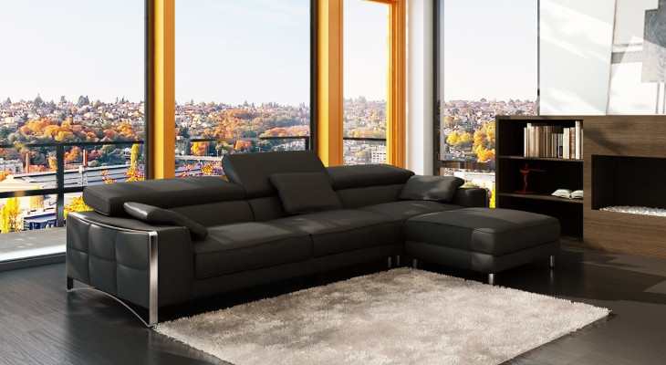 Divano in pelle design Divano Divano Imbottito Angolo Sedile Decorazione Set di arredi Salotto