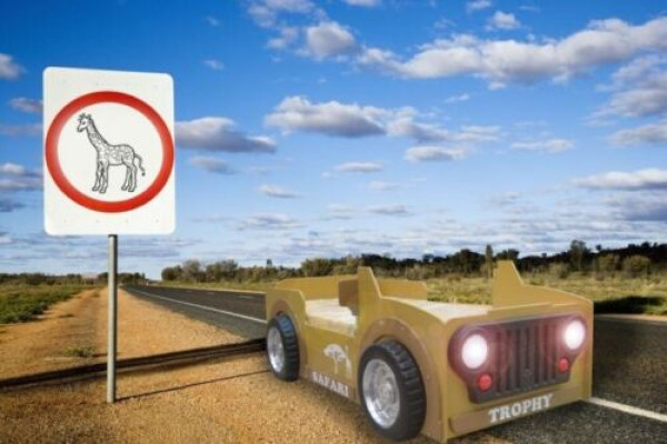 LETTO PER BAMBINI Jeep Veicolo Africa Camera da letto LETTO PER GIOVANI LETTO AUTO LETTI SAFARI
