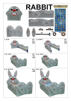 Letti per bambini Letto per ragazzi Letto Letti + Materasso Letto in legno 90x200cm Animale Gatto Nuovo