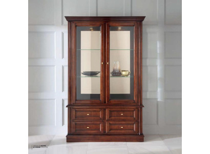 Vetrina Armadi Mobili Stile Classico Vetrine Soggiorno Credenza Vetro Legno