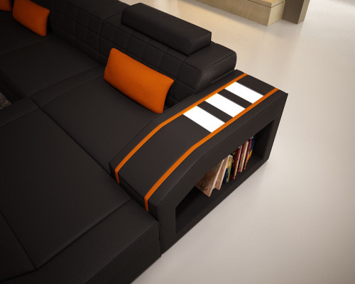 Soggiorno divano d'angolo in pelle divano divano salotto divano suite