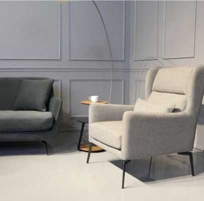 Poltrona Sedia Imbottitura TV pelle Tessuto Legno Design Lounge Club Relax