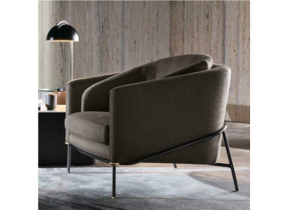 Sedia design moderna monoposto per salotto, divano, lounge, club