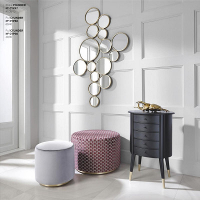 Comò Sgabello Comodino Sgabello Sedile Pouf Set Mobili