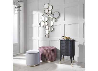 Comò Sgabello Comodino Sgabello Sedile Pouf Set Mobili