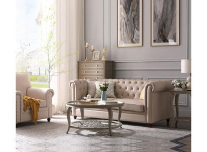 Sofà Chesterfield 321 set salotto design divano divani in pelle