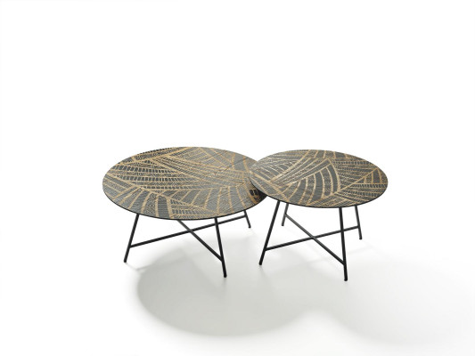 Set di tavolini da salotto di lusso in design italiano e stile contemporaneo.