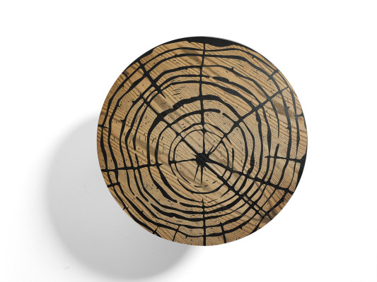 Moderno lussuoso set di 2 tavolini rotondi per il soggiorno.