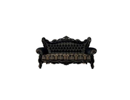 Set divano 3+3+1+1 Tavolino da salotto Sofà di lusso nero Salotto Nuovo