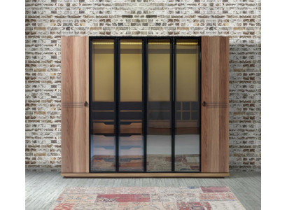 Armadio trasparente design di lusso arredamento camera da letto