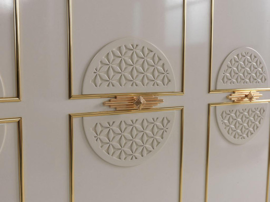 Camera da letto Armadio di lusso in legno Design moderno Mobili Bianco Nuovo