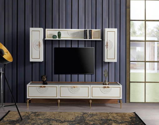 Credenza soggiorno pareti attrezzate armadi scaffale armadio design 3 pezzi nuovo.