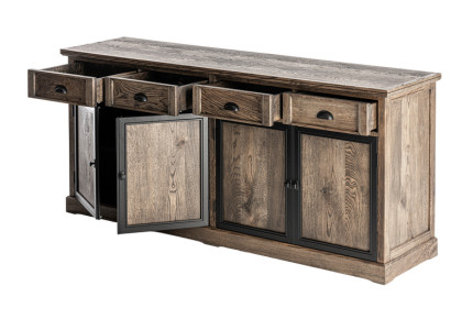 Mobile consolle design basso armadio scaffale in legno di lusso per il soggiorno.