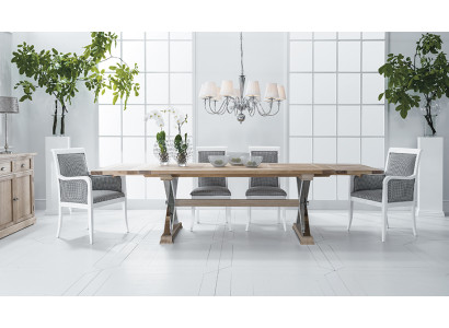 Design tavolo da pranzo in legno classico tavoli allungabili soggiorno di lusso