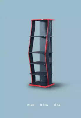 Scaffale Armadio Libreria Armadi Mobili Polifunzionali Marrone 164x40x34