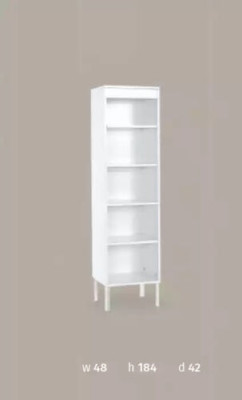 Scaffale Armadio Libreria Scaffale Multiuso Scaffali Mobili in legno 184x48x42