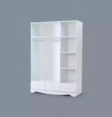 Armadio bianco in legno, armadietto mobile per bambini design bianco.