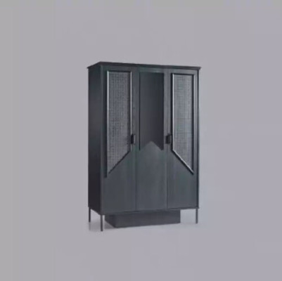 Armadio Armadio Mobili Camera da letto Armadi Legno Loft Arredamento Nero