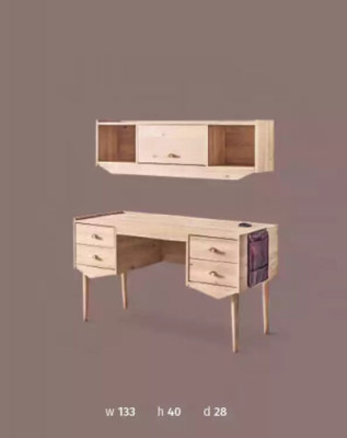 Segretaria Scrivania Tavolo 134x60x77 Scrivanie Tavoli Mobili Legno Computer