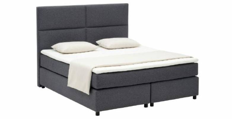 Letto Boxspring Continentale in Tessuto Letti Imbottiti in Pelle Doppio Alto