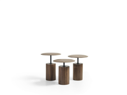 Tavolini da caffè di design di lusso in legno per soggiorno, 3 pezzi.