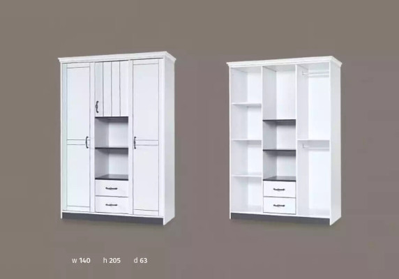 Casa di campagna Armadio Camera da letto Mobili Legno Bianco Armadio Armadi di alta qualità