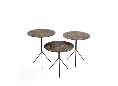 Tavoli rotondi Tavolo Tavolini Tavoli di lusso Design Tavolini da salotto 3 pezzi.