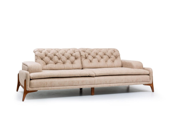 Divano moderno a 3 posti, design beige, stile 240 cm soggiorno beige divani.
