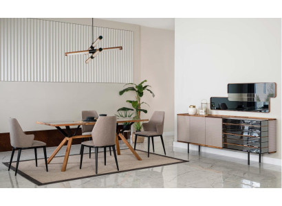 Set da pranzo Sala da pranzo Gruppo da pranzo Mobili da sala da pranzo 7 pezzi Legno Beige  Set da pranzo Sala da pranzo Gruppo da pranzo Mobili da sala da pranzo 7 pezzi Legno Beige