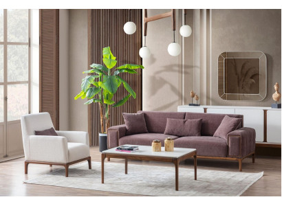 Set soggiorno 3+1 posti tavolino da caffè divano poltrona design moderno