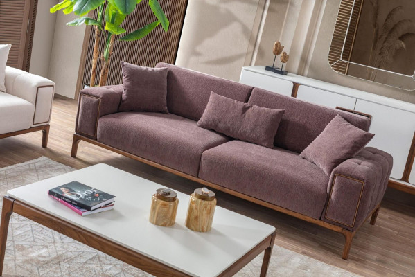 Set soggiorno 3+1 posti tavolino da caffè divano poltrona design moderno